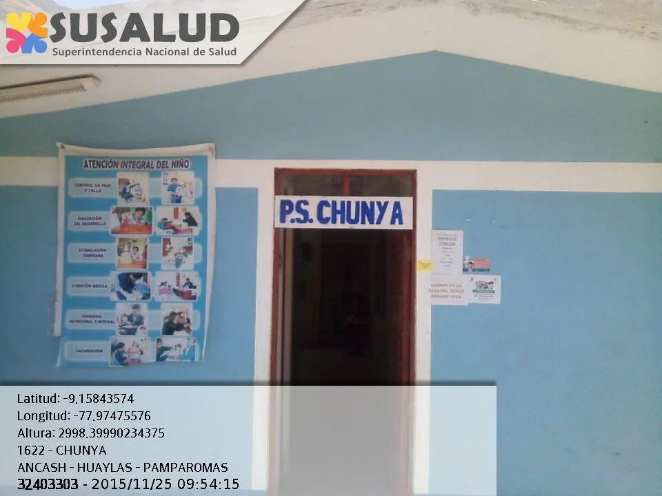 Puesto de Salud Chunya en Pamparomas, Ancash