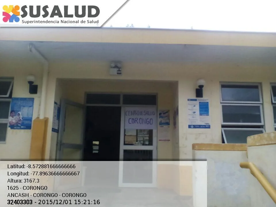 Centro de Salud Corongo en Ancash