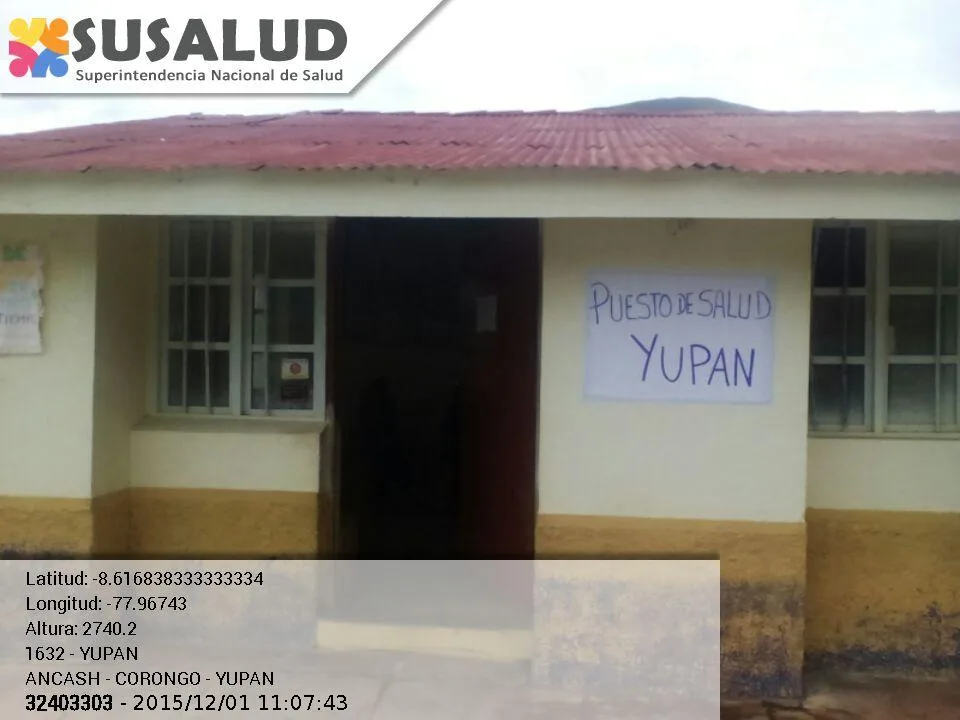 Puesto de Salud Yupan en Ancash