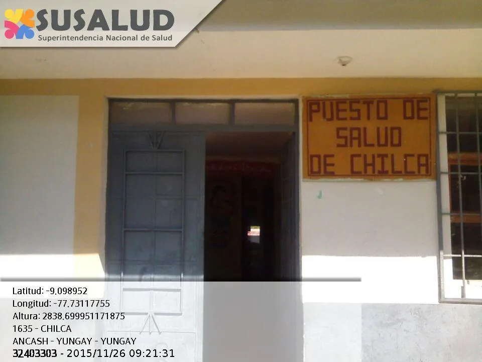 Puesto de Salud Chilca en Yungay, Ancash