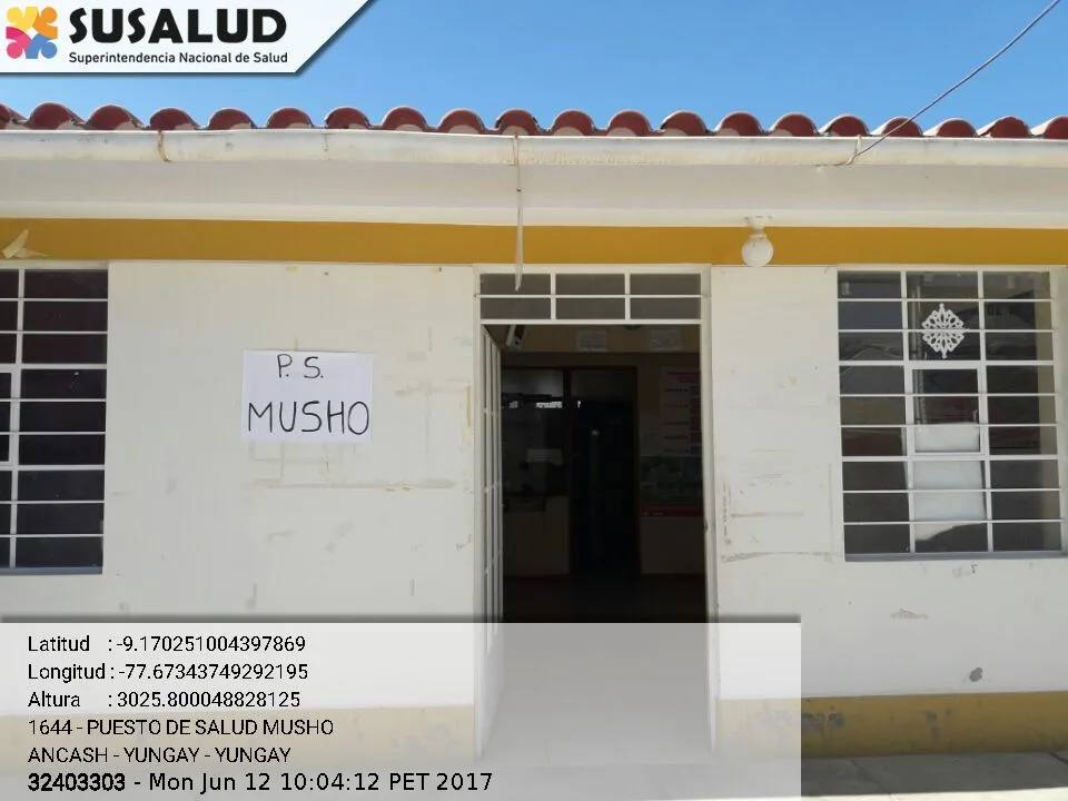 Puesto de Salud Musho en Yungay, Ancash