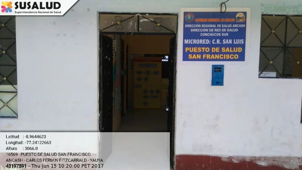 Puesto de Salud San Francisco en Yauya, Ancash