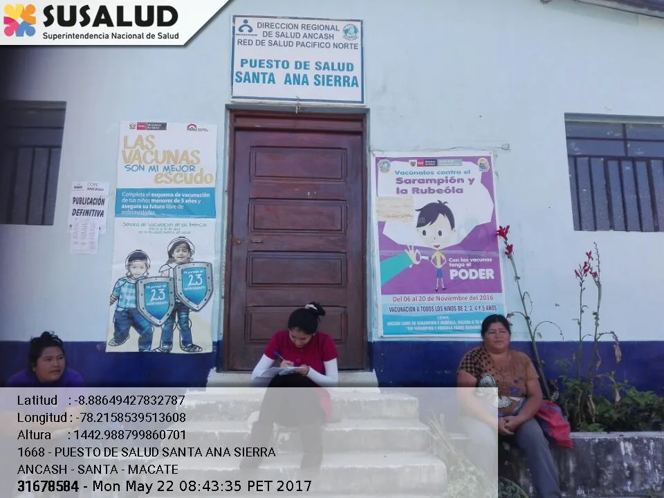 Puesto de Salud Santa Ana Sierra en Macate, Ancash