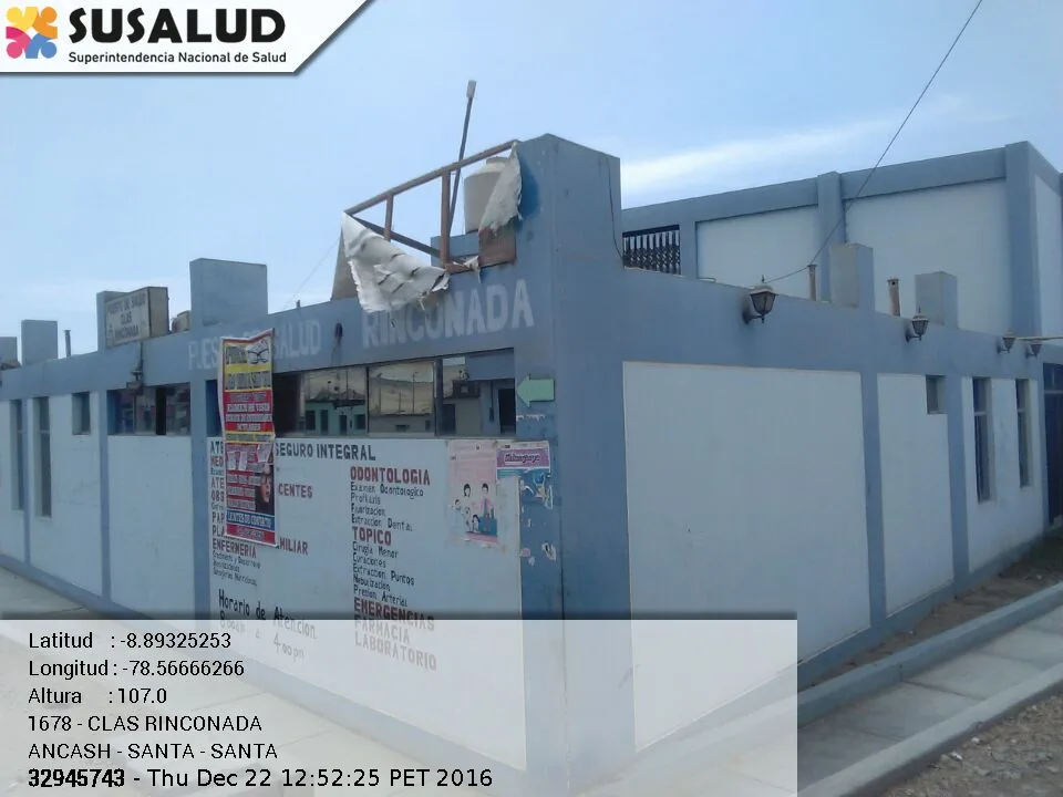 Puesto de Salud Rinconada en Santa, Ancash