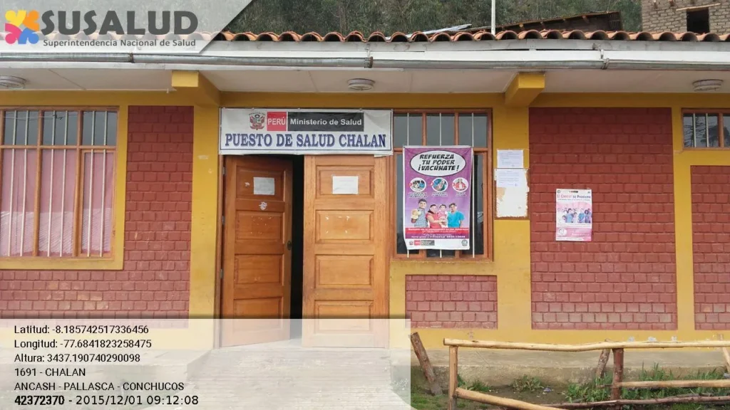 Puesto de Salud Chalan en Conchucos, Ancash