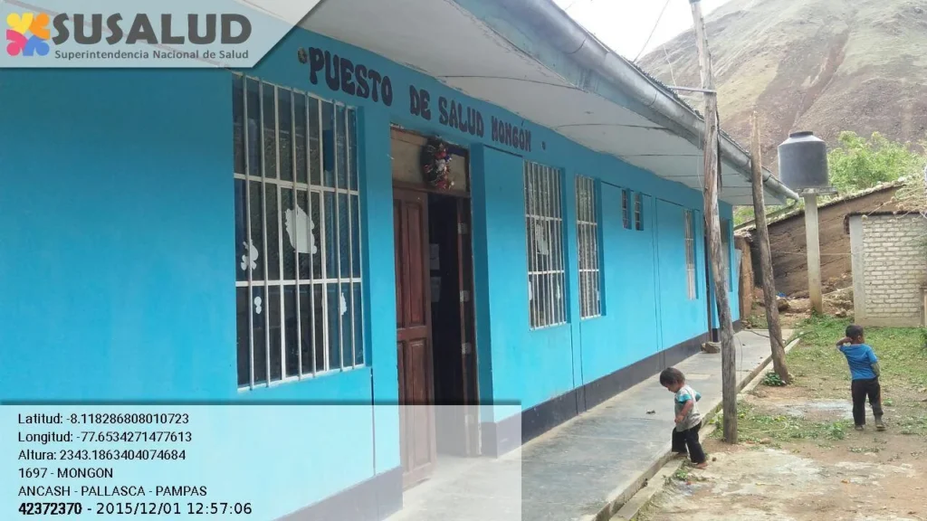 Puesto de Salud Mongon en Pampas, Ancash