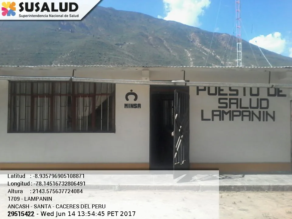 Puesto de Salud Lampanin en Cáceres del Perú, Ancash