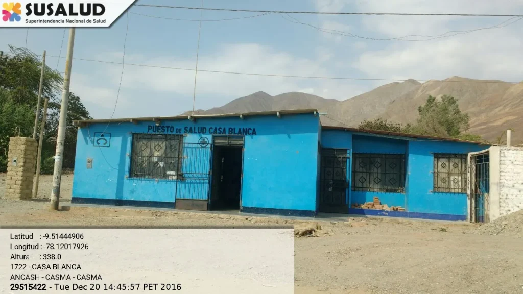 Puesto de Salud Casa Blanca en Casma, Ancash