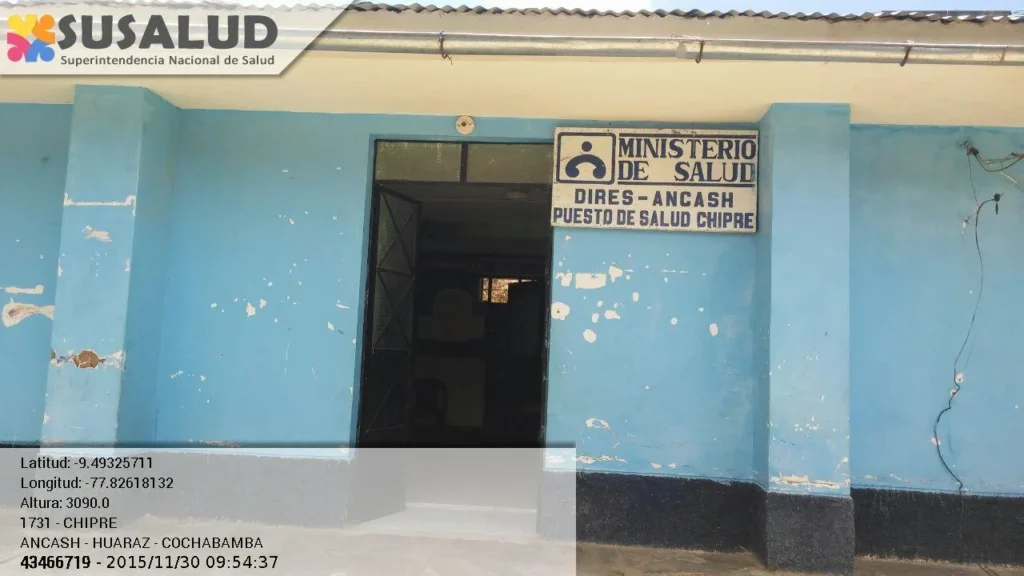 Puesto de Salud Chipre en Cochabamba, Ancash