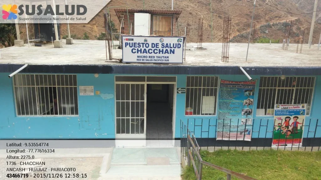 Puesto de Salud Chacchan en Pariacoto, Ancash