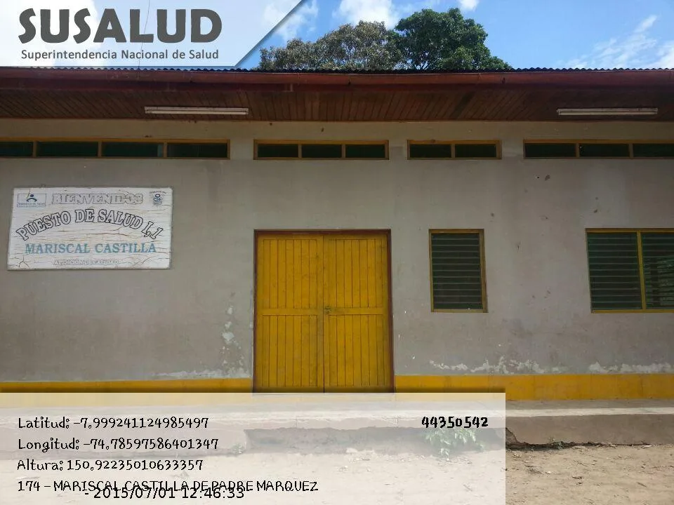 Puesto de Salud I-1 Mariscal Castilla de Padre Marquez en Loreto