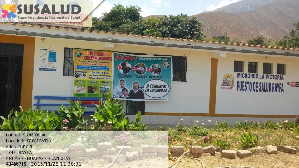 Puesto de Salud Raypa en Huanchay, Ancash