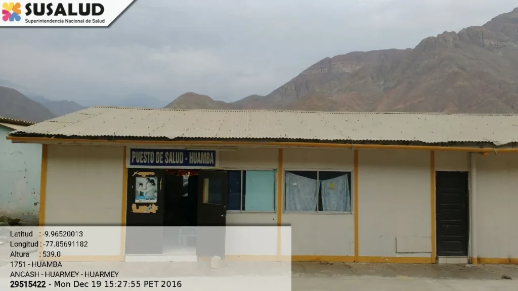 Puesto de Salud Huamba en Huarmey, Ancash