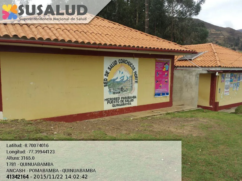 Puesto de Salud Quinuabamba en Ancash