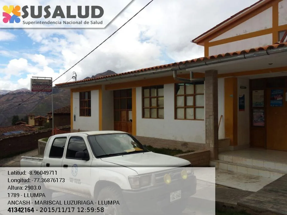 Puesto de Salud Llumpa en Ancash