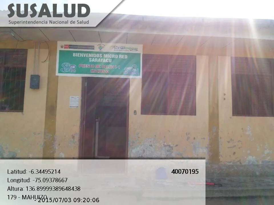 Puesto de Salud I-1 Mahuizo en Sarayacu, Loreto