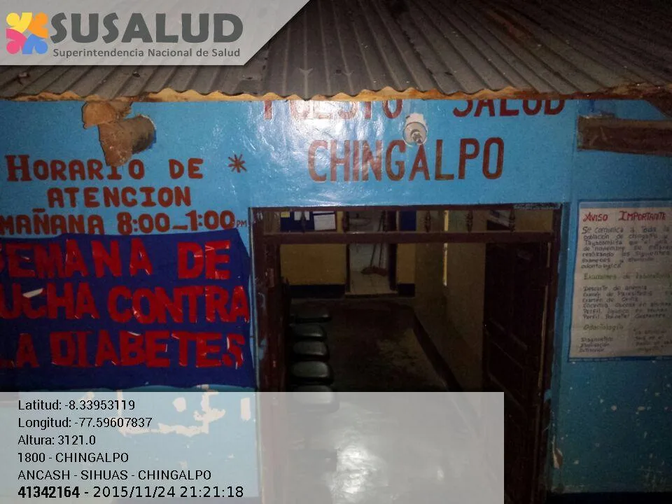 Puesto de Salud Chingalpo en Ancash