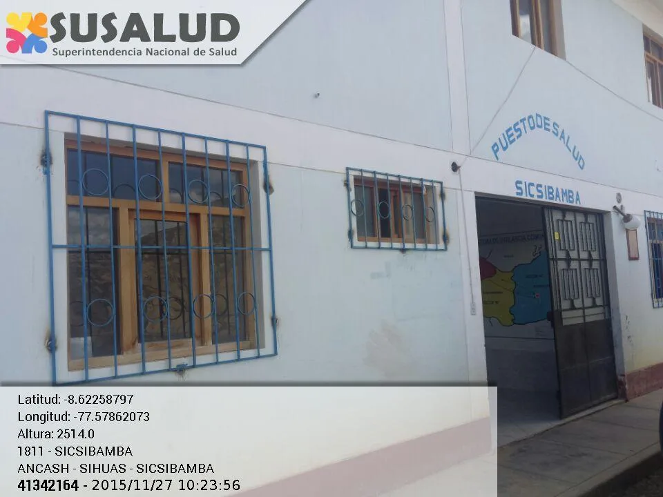 Puesto de Salud Sicsibamba en Ancash