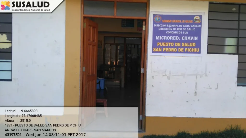 Puesto de Salud San Pedro de Pichiu en San Marcos, Ancash