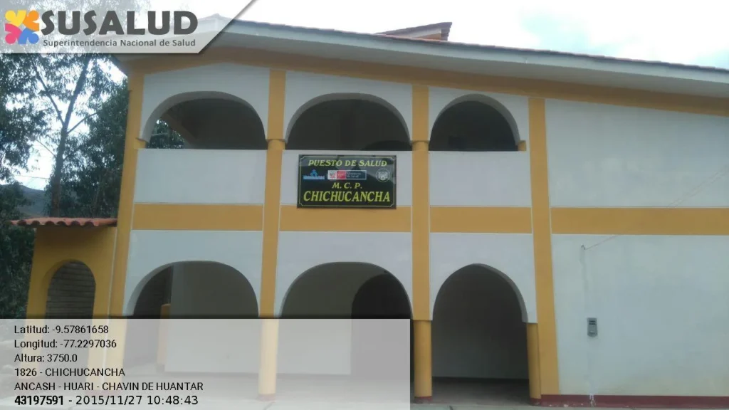 Puesto de Salud Chichucancha en Chavin de Huantar, Ancash