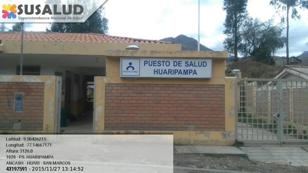 Puesto de Salud Huaripampa en San Marcos, Ancash