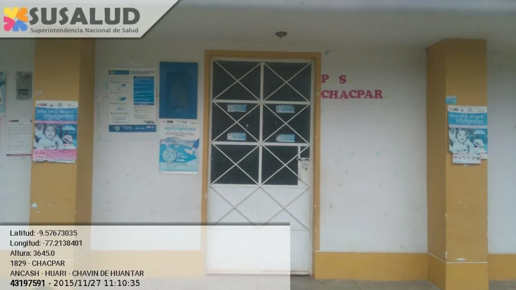 Puesto de Salud Chacpar en Chavin de Huantar, Ancash