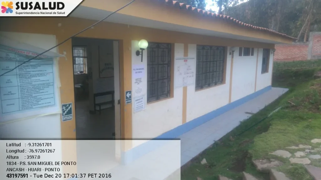 Puesto de Salud San Miguel de Ponto en Ancash