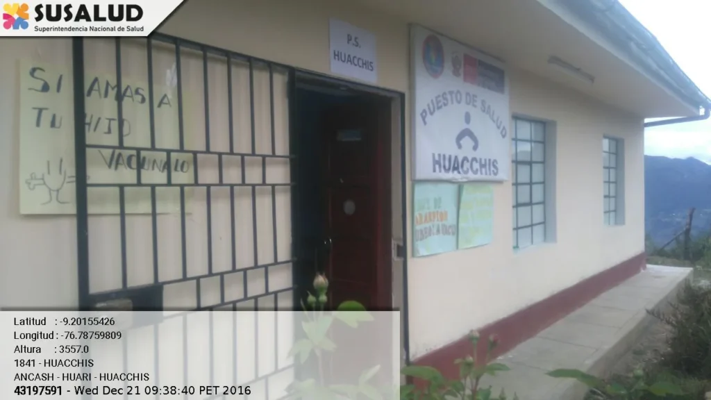 Puesto de Salud Huacchis en Ancash