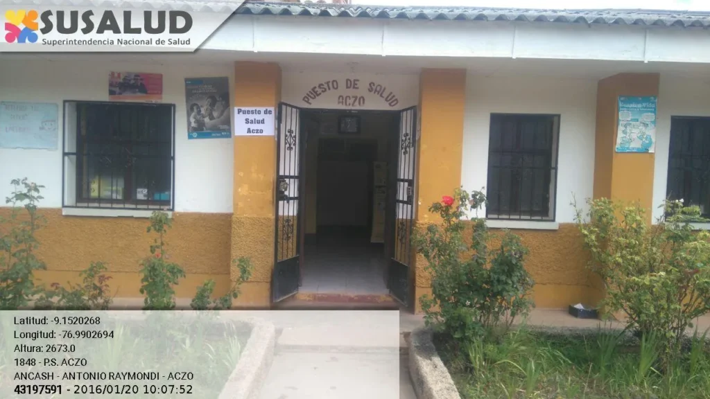 Puesto de Salud Aczo en Ancash