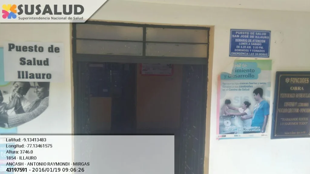 Puesto de Salud San Jose de Illauro en Mirgas, Ancash