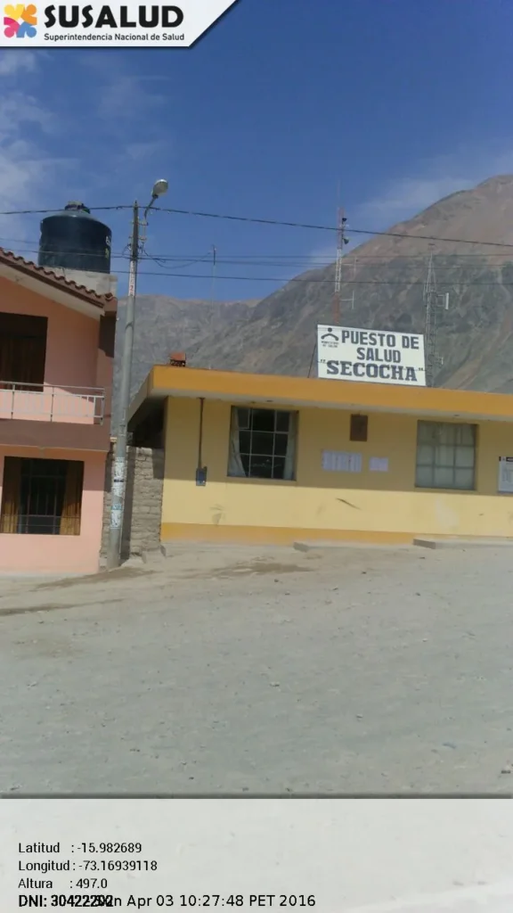 Puesto de Salud Secocha en Mariano Nicolas Valcarcel, Arequipa