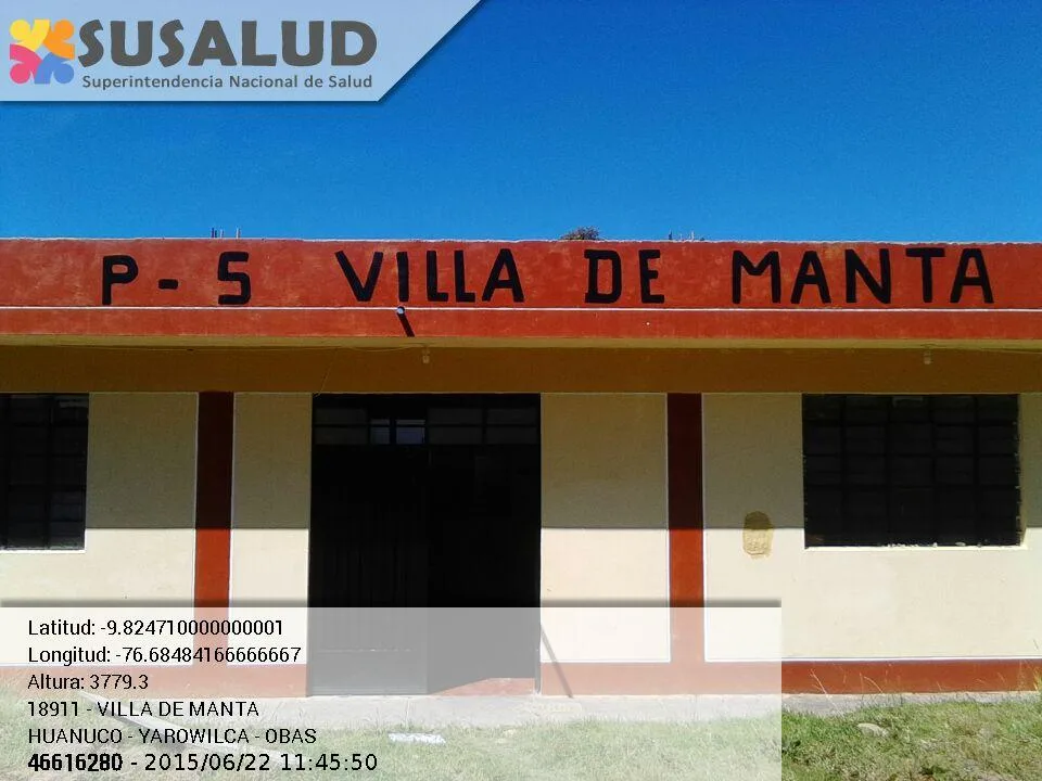 Villa de Manta en Obas, Huanuco