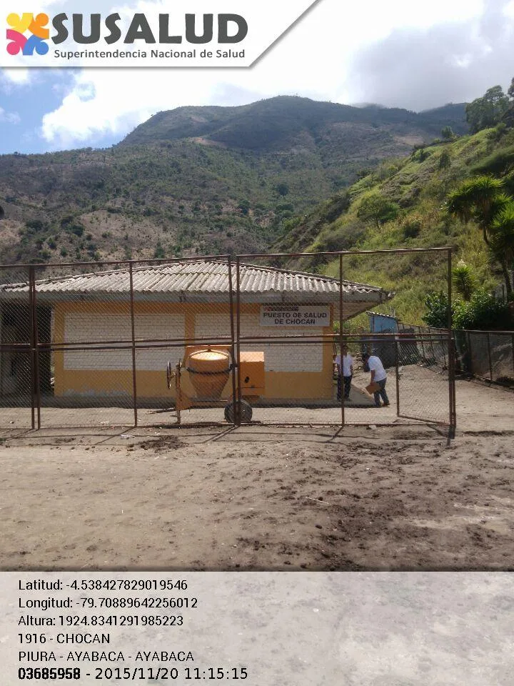 Puesto de Salud Chocan en Ayabaca, Piura