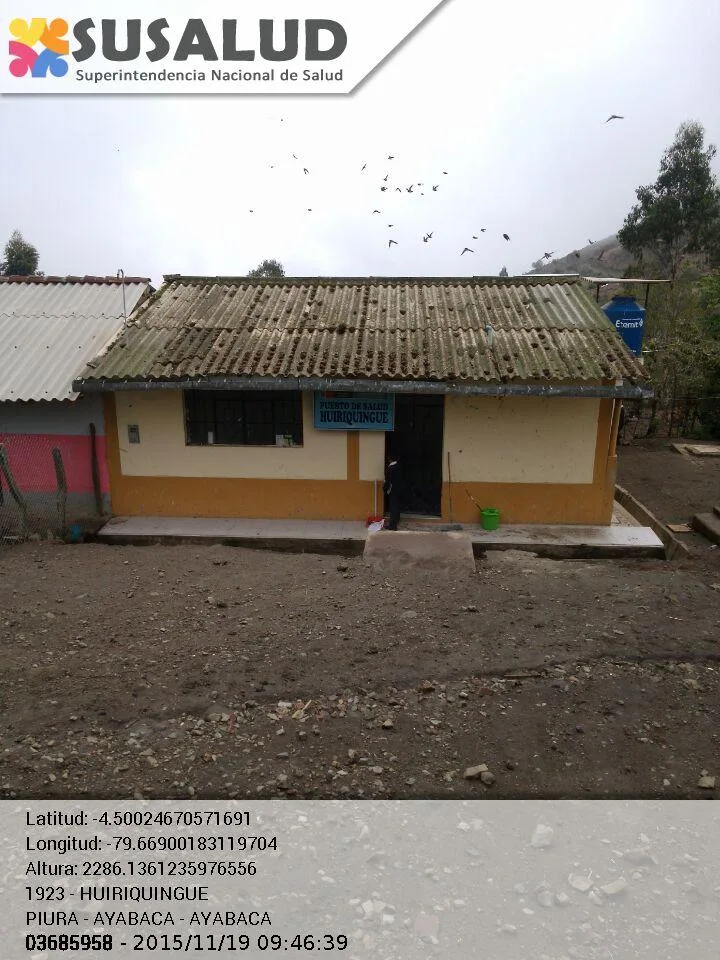 Puesto de Salud Huiriquingue en Ayabaca, Piura