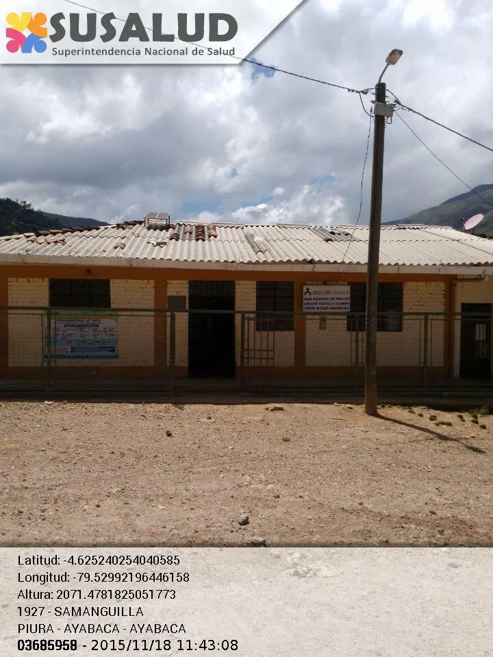 Puesto de Salud Samanguilla en Ayabaca, Piura