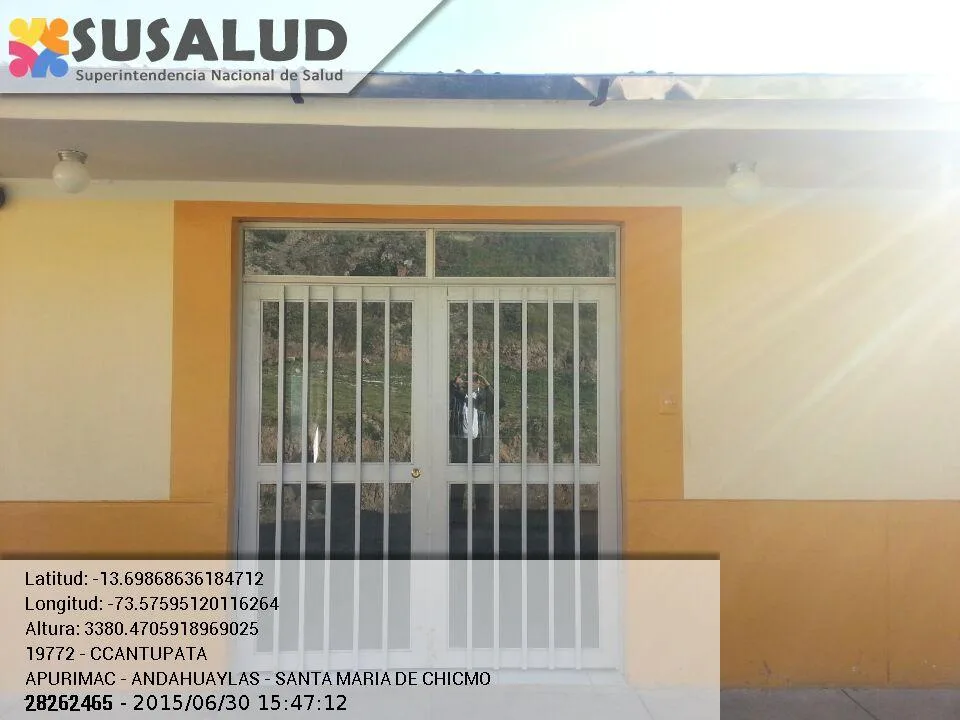 Puesto de Salud Ccantupata en Santa Maria de Chicmo, Apurimac