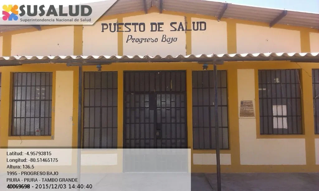 Puesto de Salud Progreso bajo en Tambo Grande, Piura