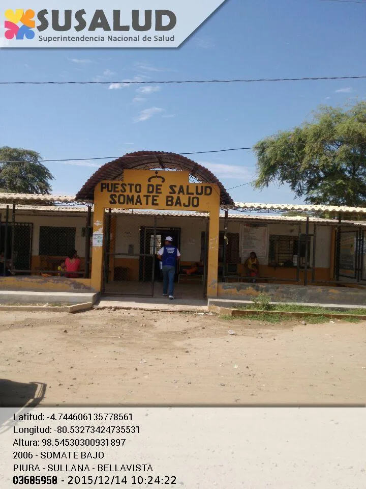 Puesto de Salud Somate bajo en Sullana, Piura