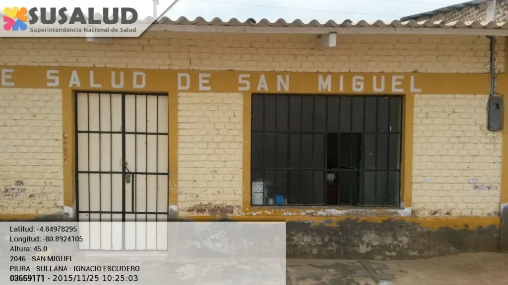Puesto de Salud San Miguel en Ignacio Escudero, Piura
