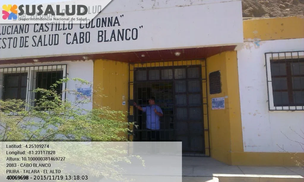 Puesto de Salud Cabo Blanco en El Alto, Piura