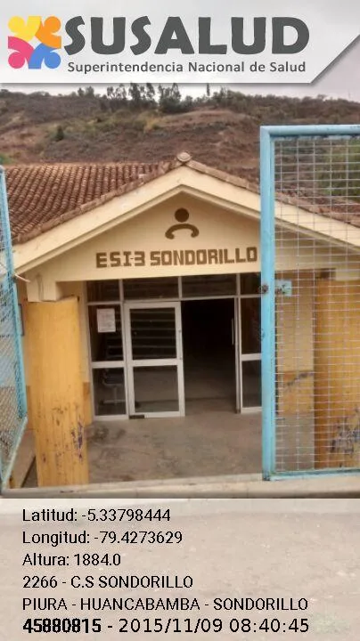 Establecimiento de Salud Sondorillo en Piura