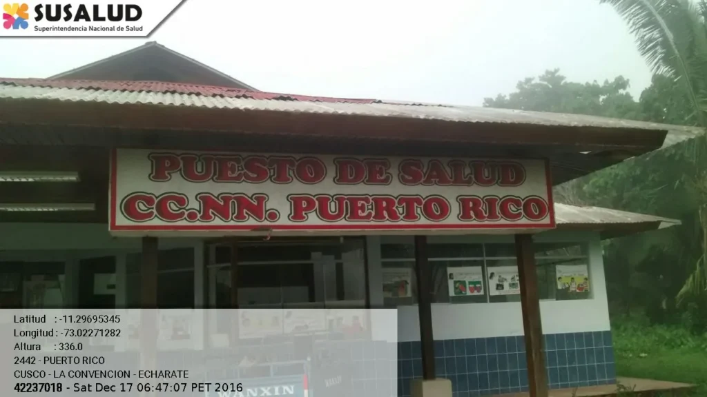 Puerto Rico en Megantoni, Cusco