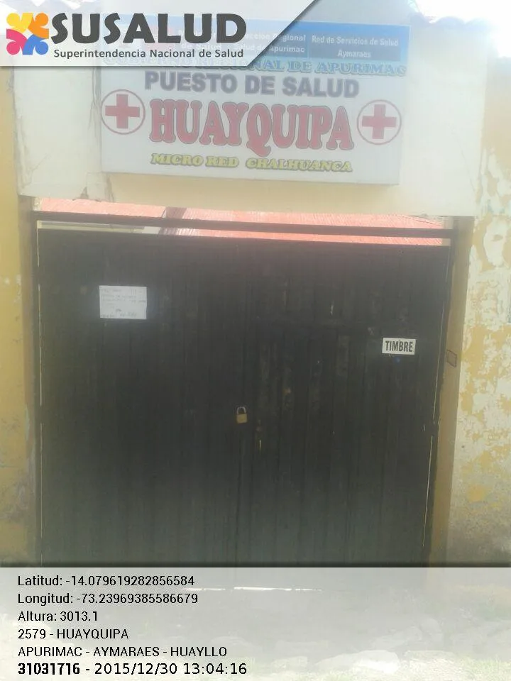 Huayquipa en Huayllo, Apurimac
