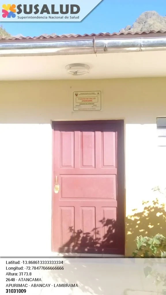 Atancama en Lambrama, Apurimac
