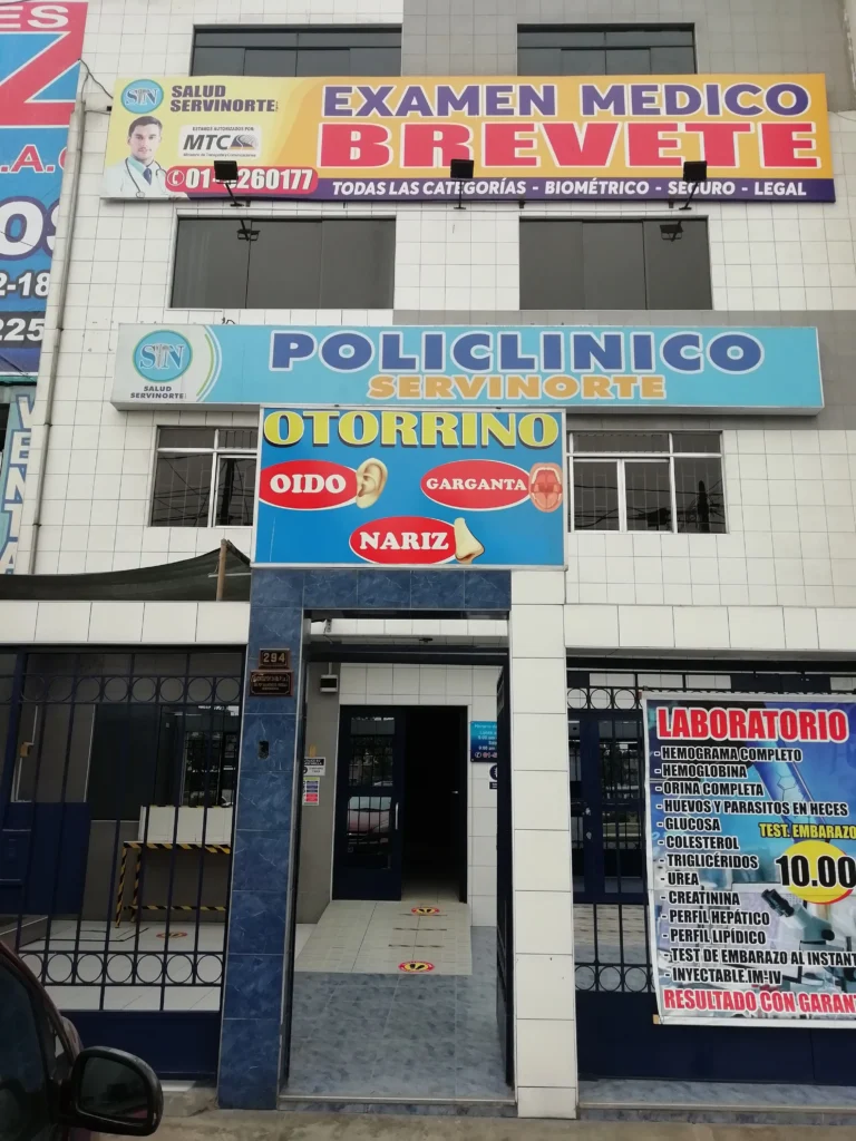 Policlinico Servinorte en Independencia, Lima