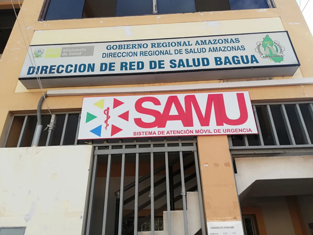 Samu de la Red de Salud Bagua en Amazonas