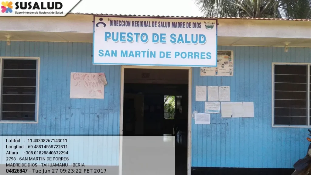 San Martin de Porres en Iberia, Madre de Dios
