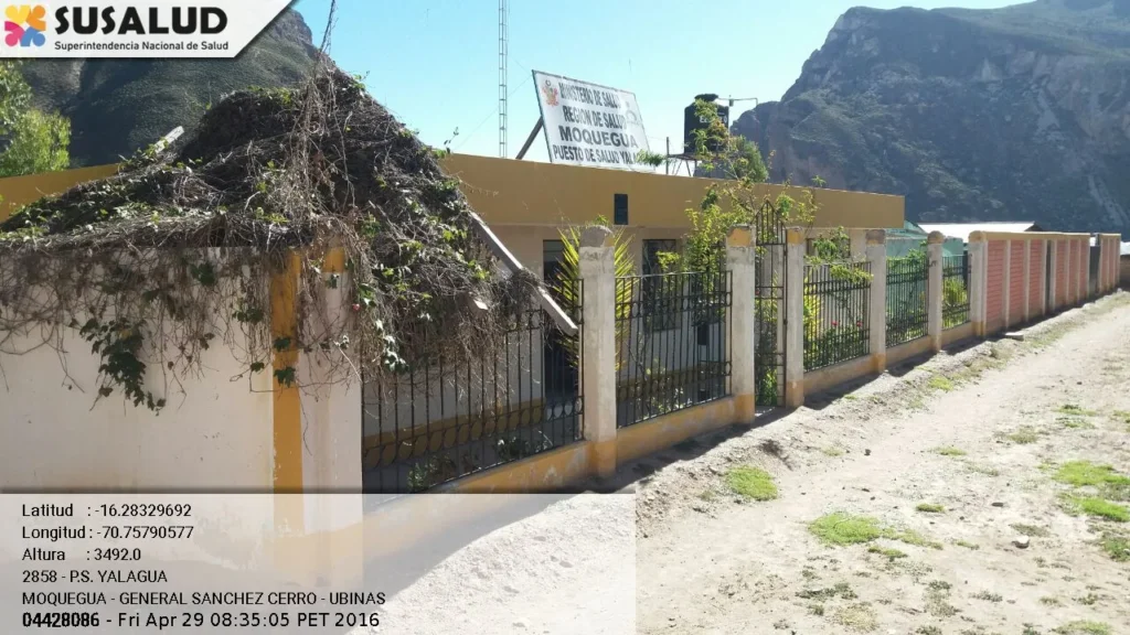 P.S. Yalagua en Ubinas, Moquegua