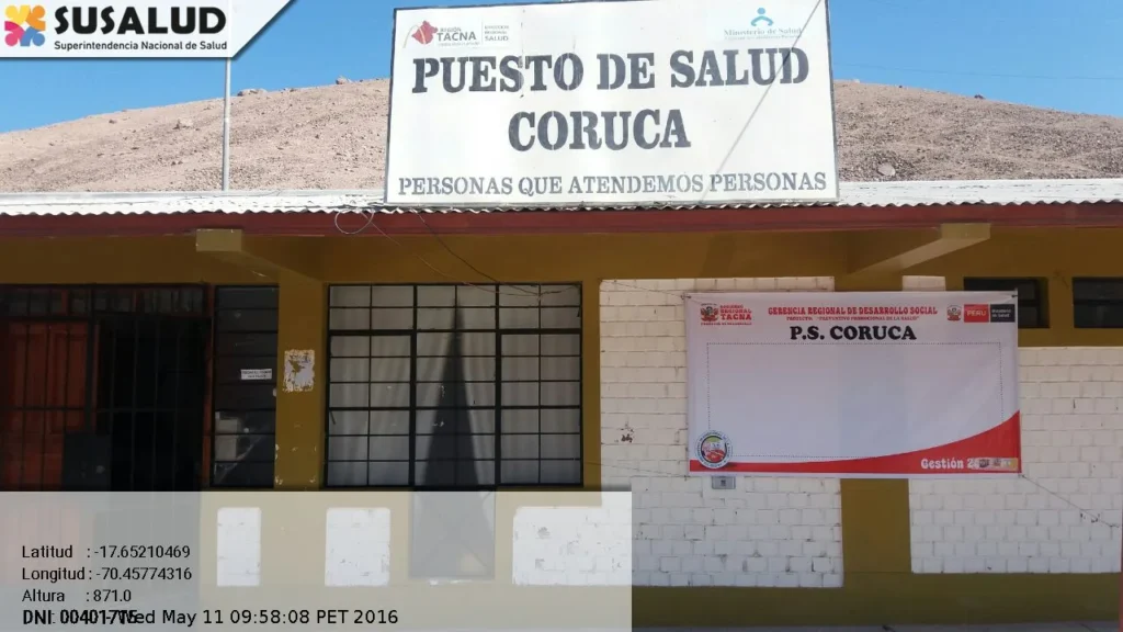 Puesto de Salud Coruca en Inclan, Tacna