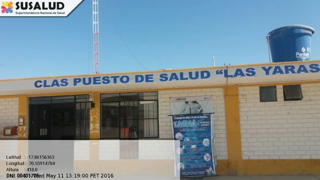 Puesto de Salud las Yaras en Sama, Tacna